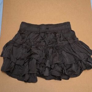 Black Aerie Ruffle Skirt
